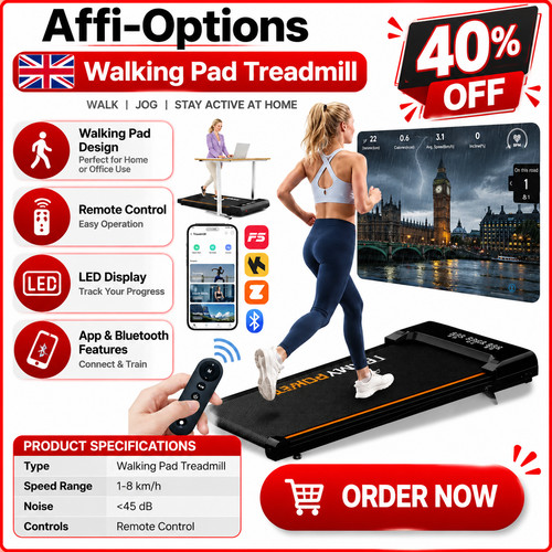 Walking pad with incline - with, under