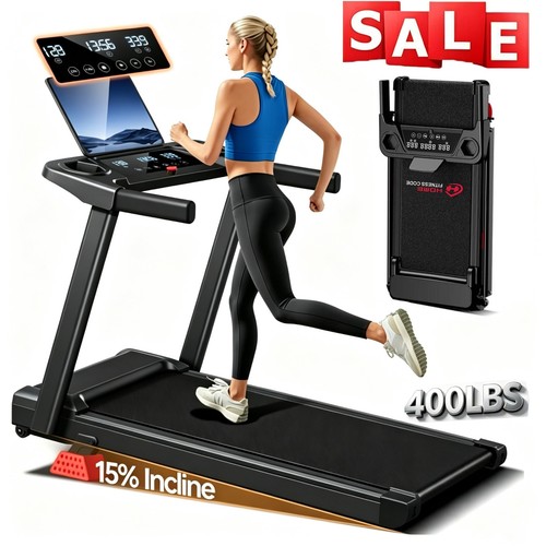Treadmills with incline - with, 15%