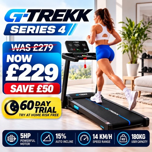 Trekk 5hp treadmill auto - treadmill, 15%