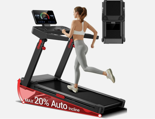 Foldable treadmill with handle - treadmill,