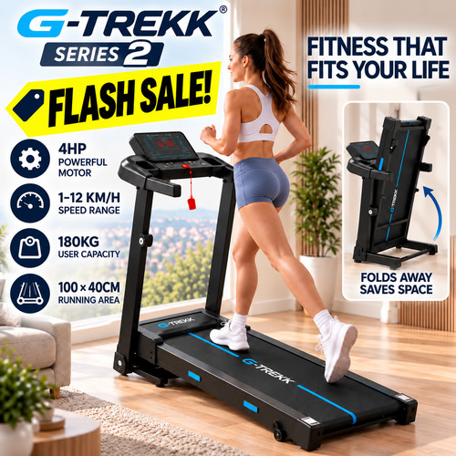 Trekk 4hp treadmill 180kg - g-trekk,