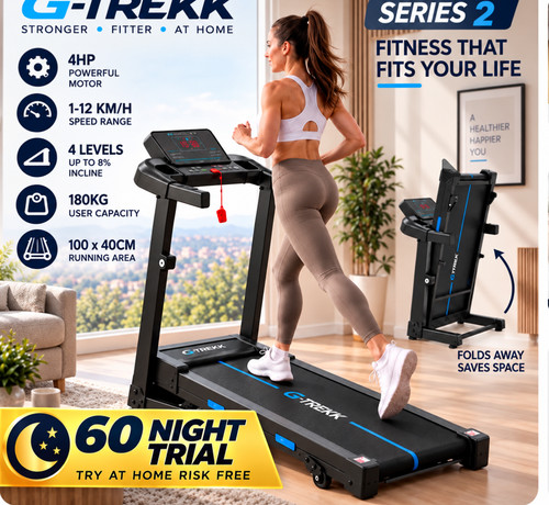 Trekk treadmill 4hp 180kg - g-trekk,