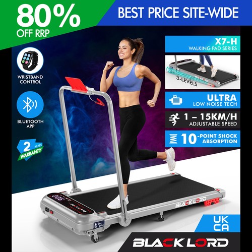 Black lord treadmill incline - black,